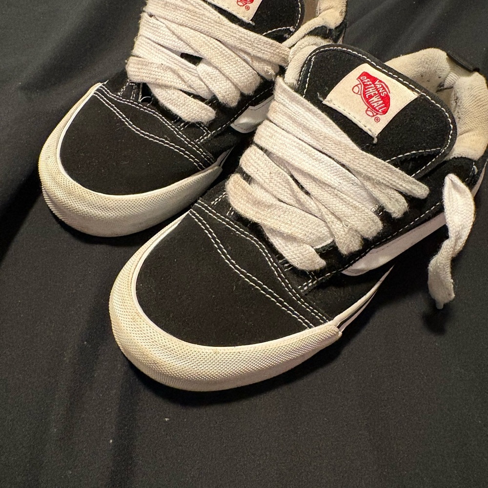 Vans Kids Classic Black and White Sneakers - Picture 10 of 16